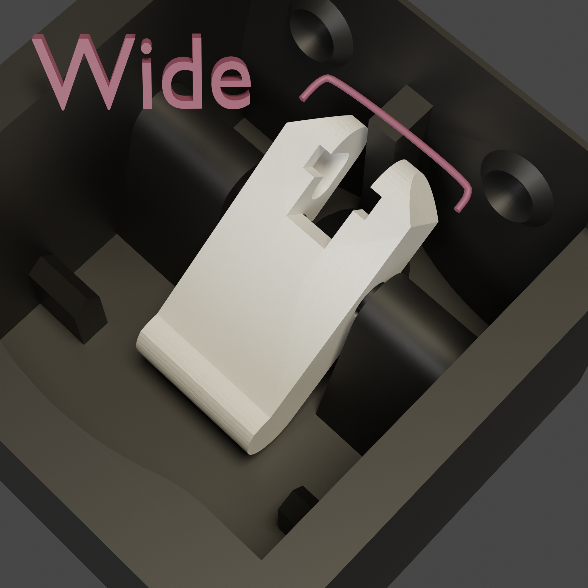 Tweaked Cat Key Hook (stronger, easier to print) - photo 3