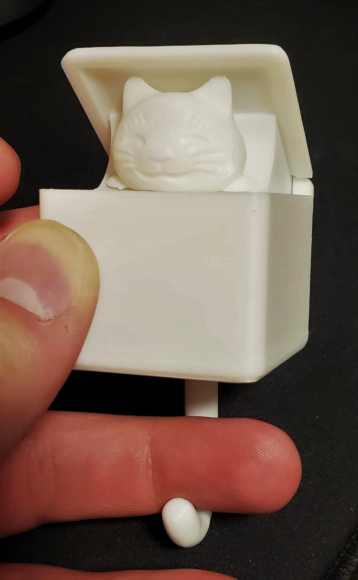Tweaked Cat Key Hook (stronger, easier to print) - photo 2
