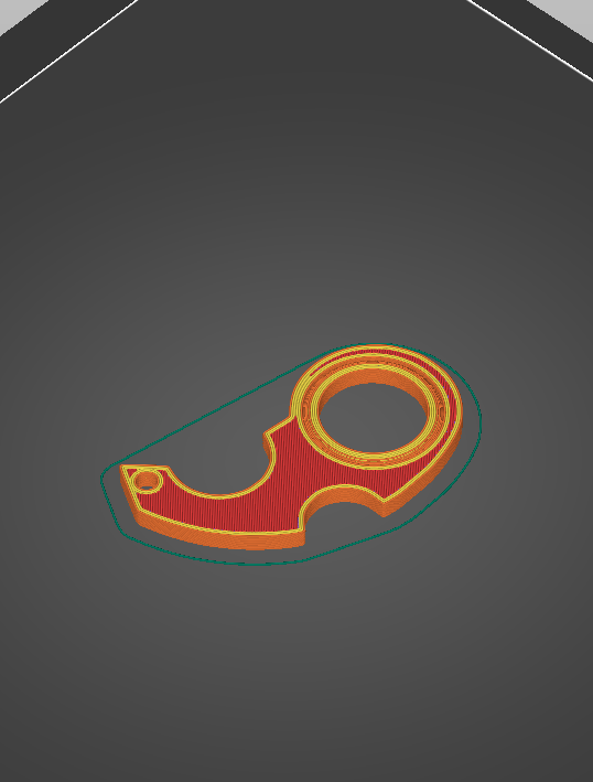 Karambit Spinner Keychain, with no bearing. - photo 2