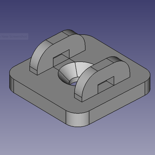 Simple universal cable clip