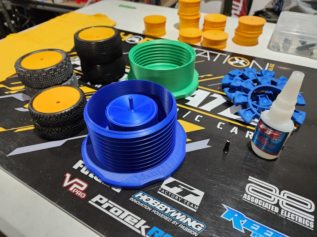 Tire Gluing Jig 1/10th Buggy Offroad