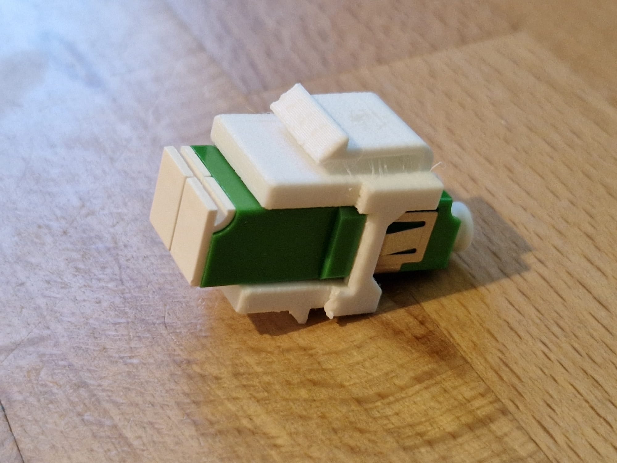 Keystone to fiber SC/LC converter reverse mount - photo 2