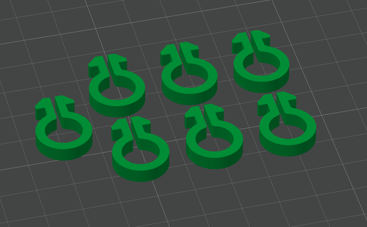 20x20 Extrusion cable clips