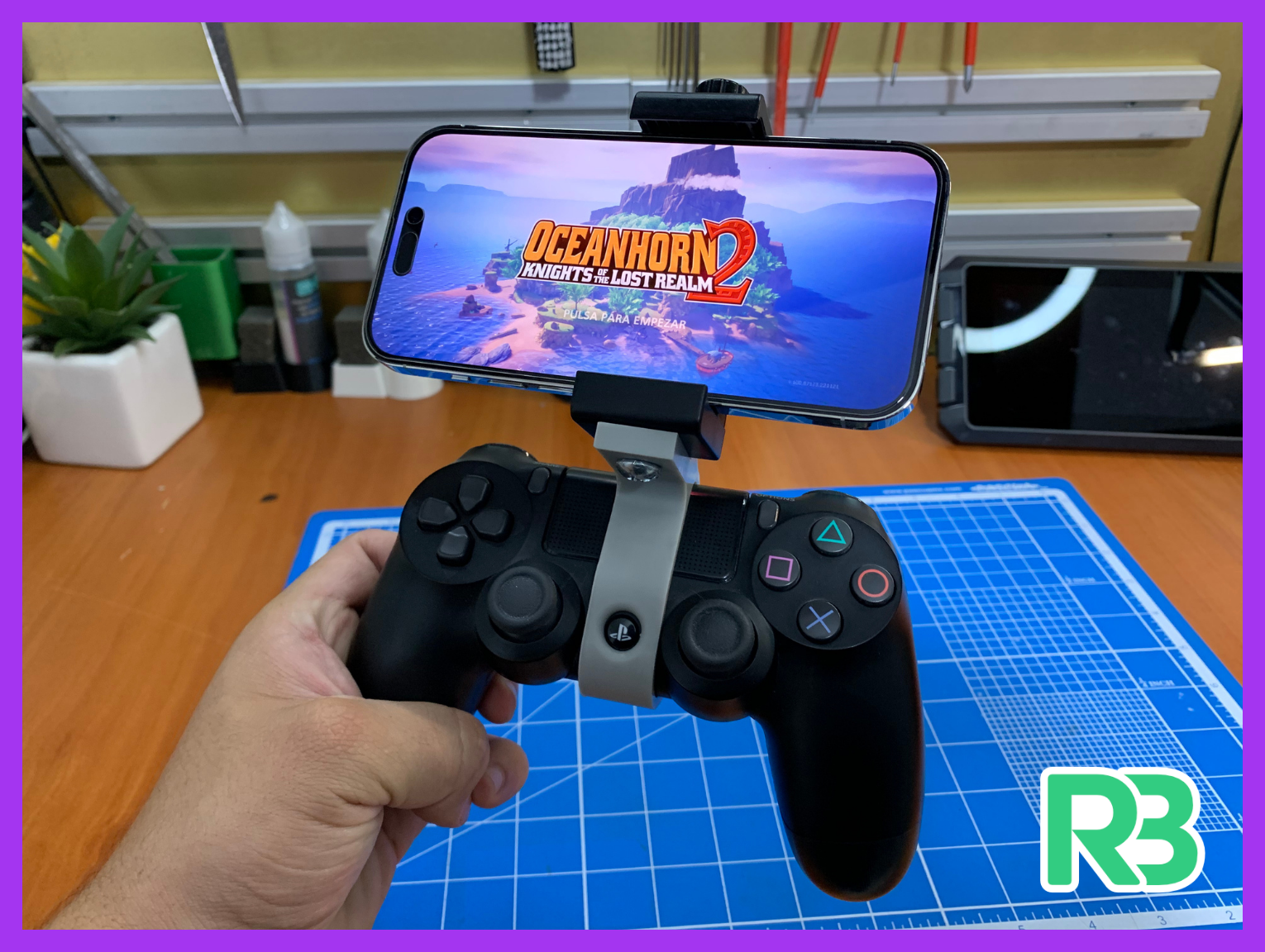 Clip porta celular adaptador para PS4