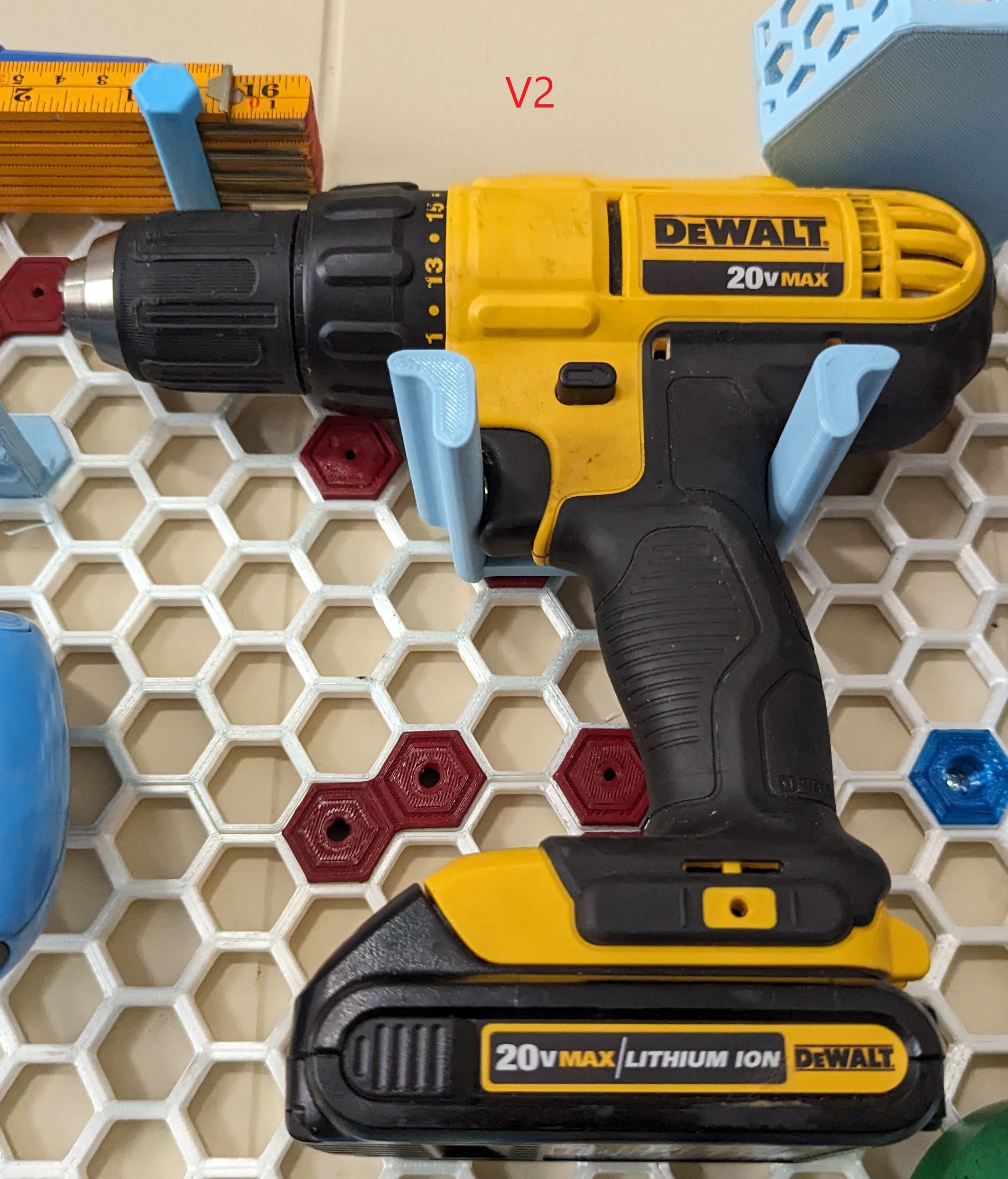 DeWalt DCD771 Honeycomb Storage Wall Mount - HSW - Drill - Cordless Drill - photo 4