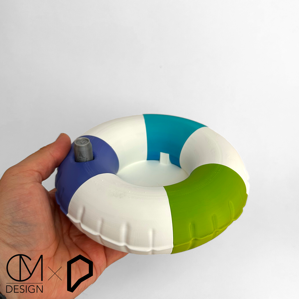 Pool Float Coaster - Inflatable donut ring koozie for bottles & cans - photo 3