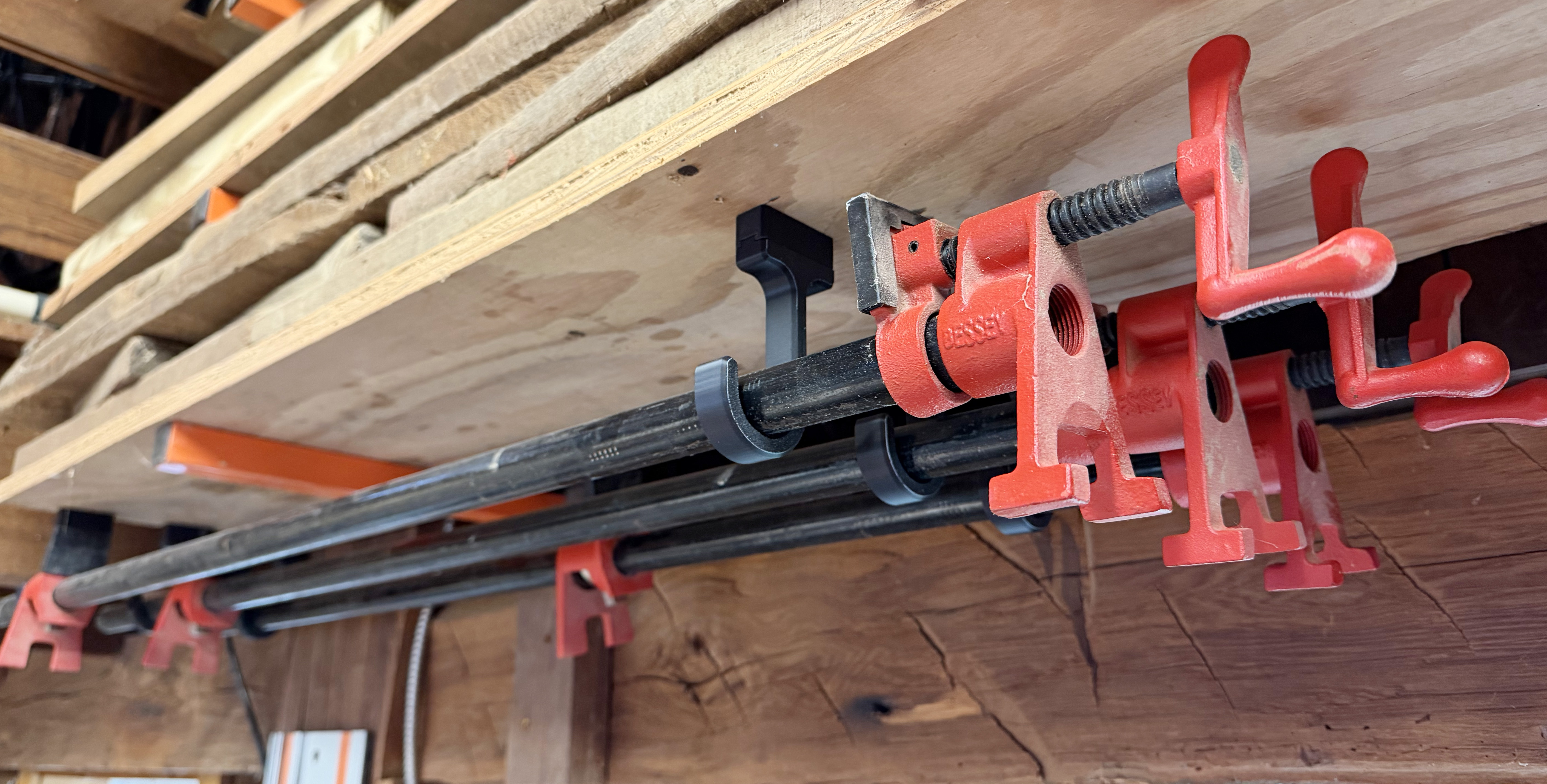 3/4" Pipe Clamp Hook with Dovetail Hidden Screw Mount - photo 2