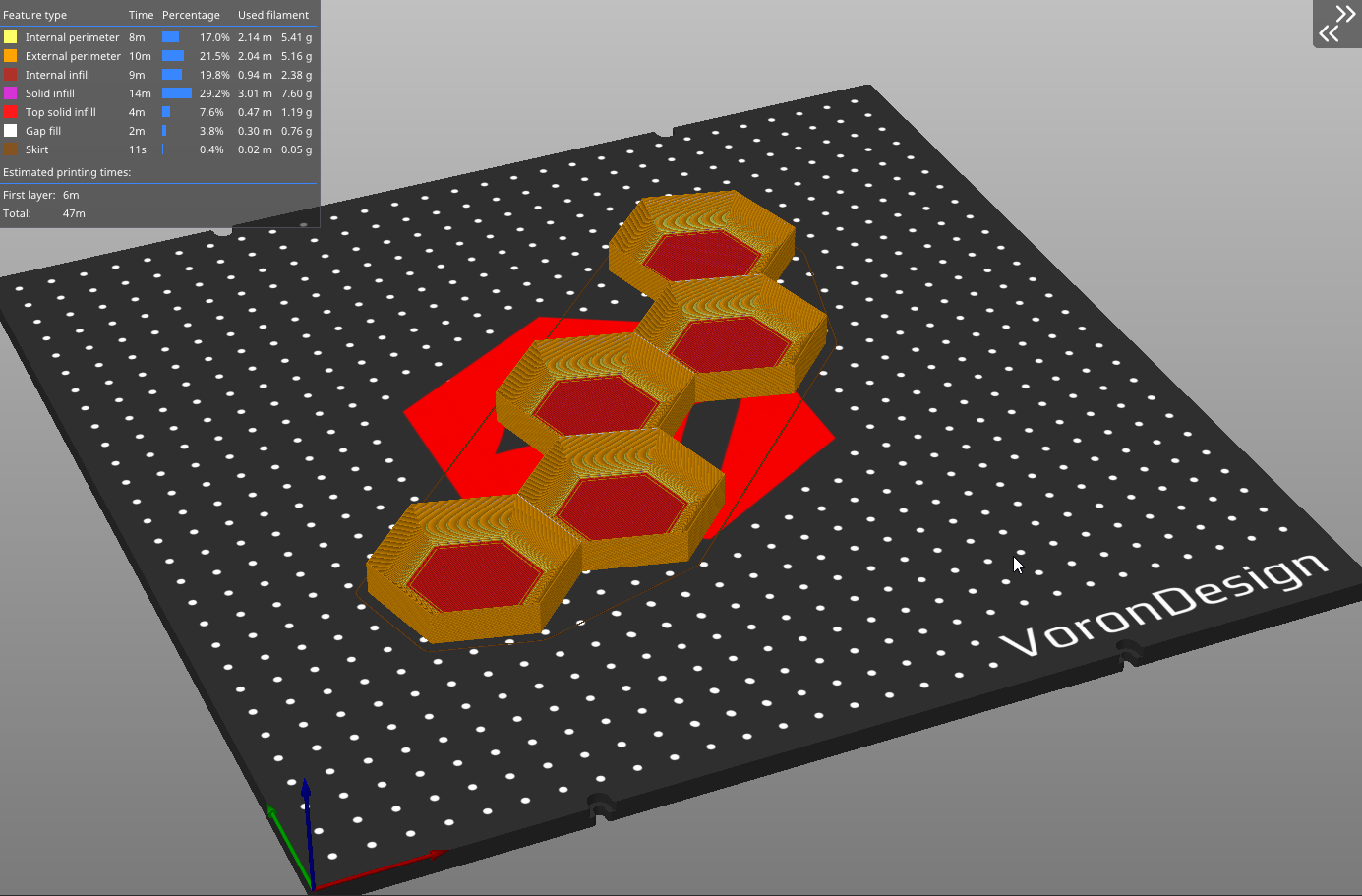 Low Poly, 5 sloped hexagon part tray - photo 2