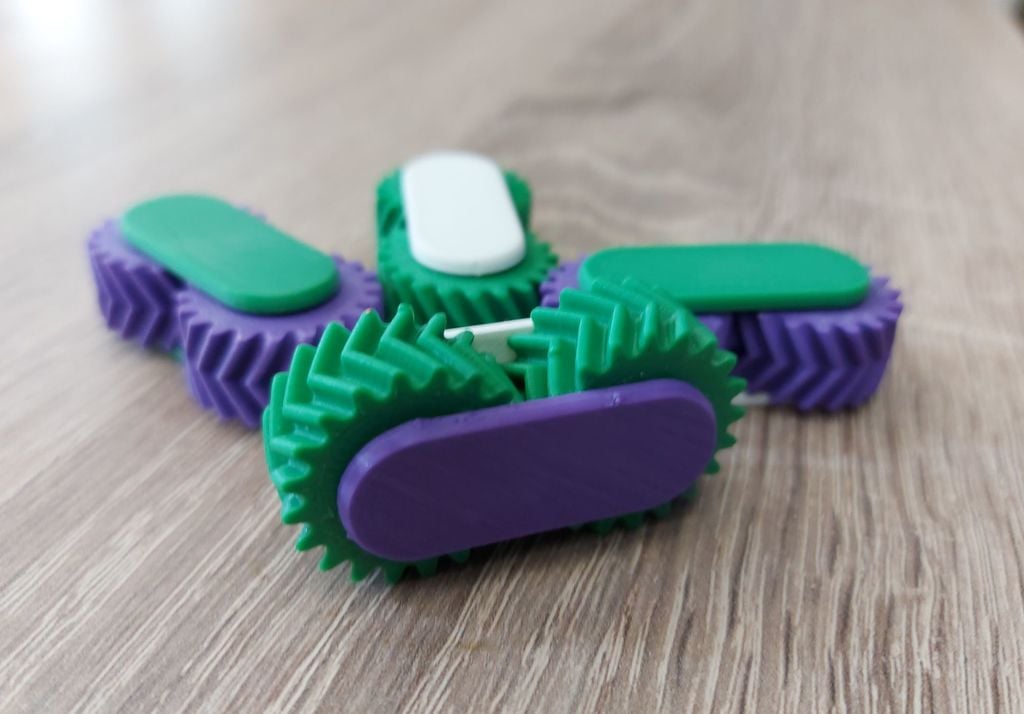 Helical Gear Fidget (Made For Makersfestival Zwolle)