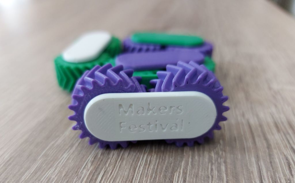 Helical Gear Fidget (Made For Makersfestival Zwolle) - photo 2