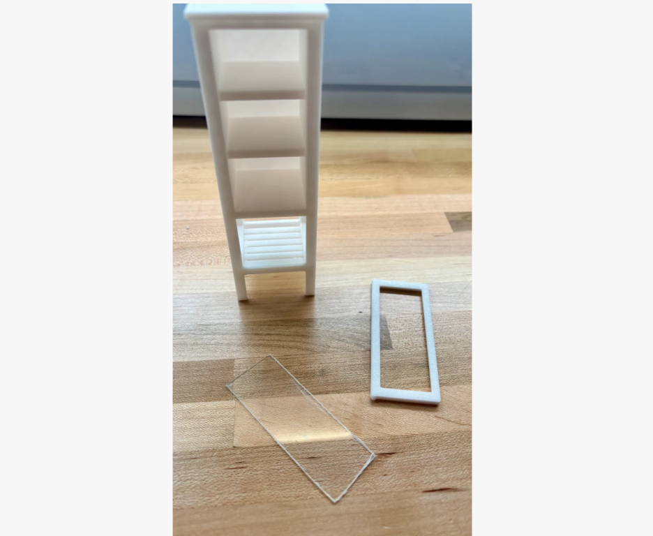 Dollhouse Scale 1:12 Bathroom Storage Cabinet - photo 4