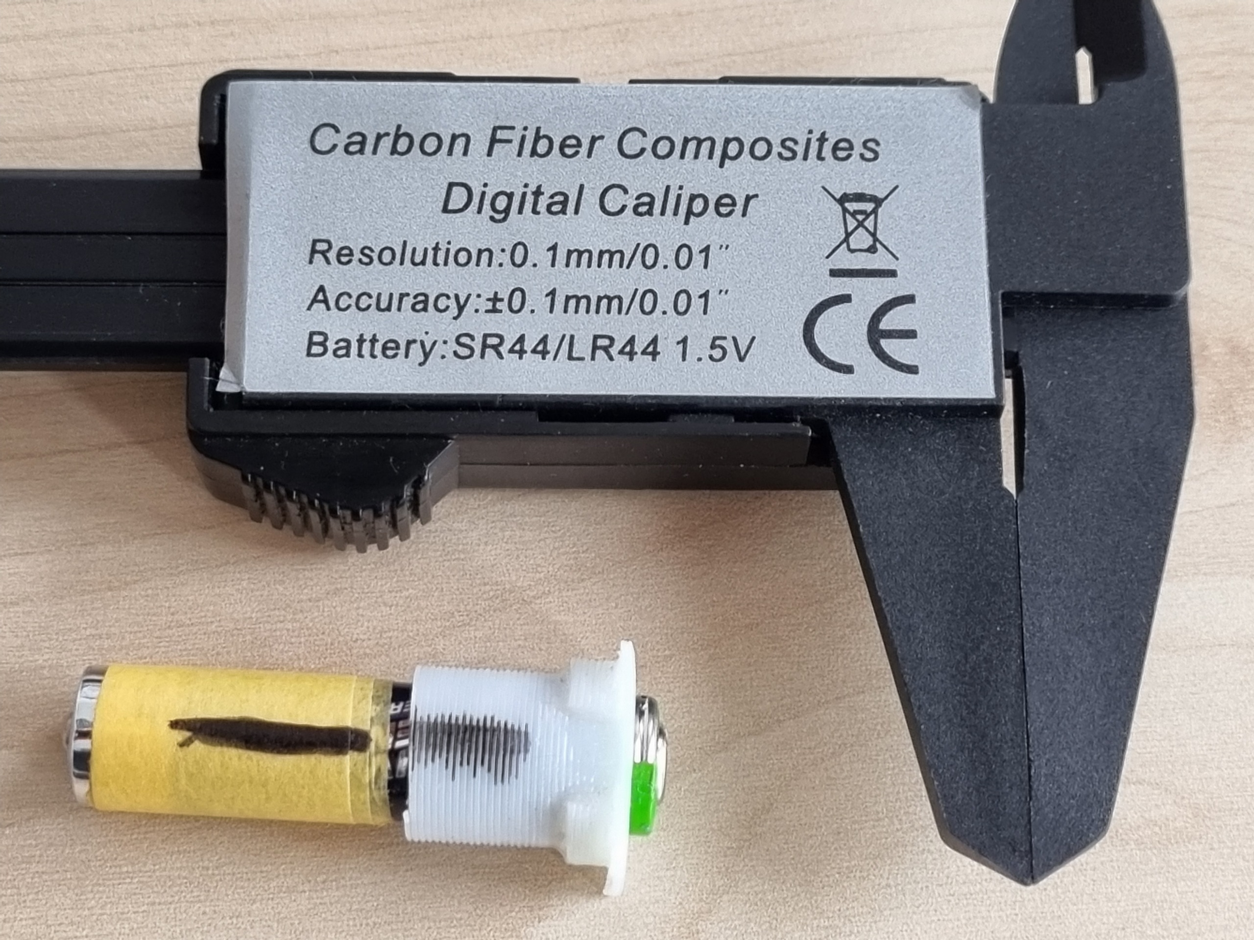simplest AAA Battery Holder for your Caliper - photo 3