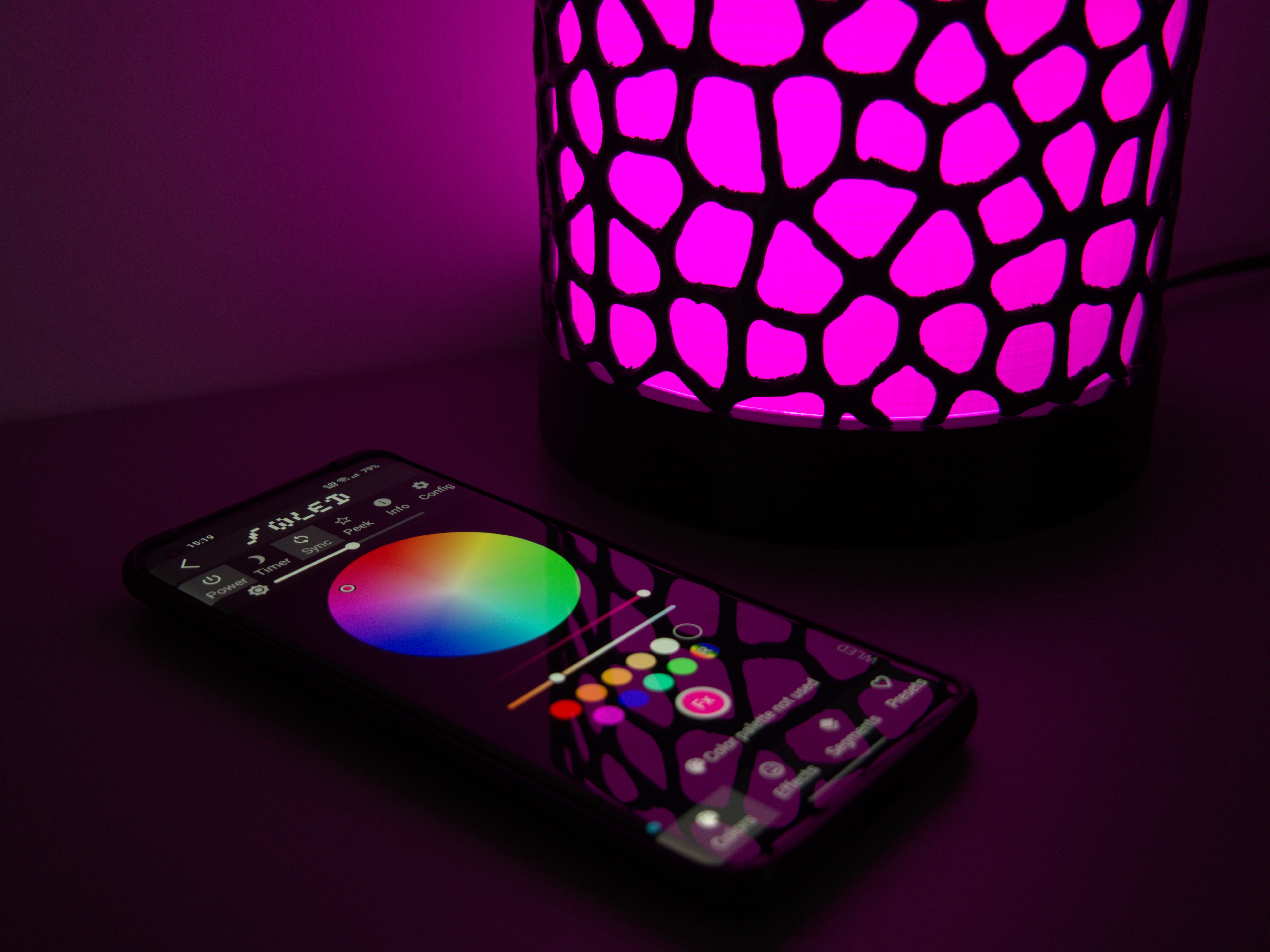 RGB Voronoi Lamp (WLED) - photo 3