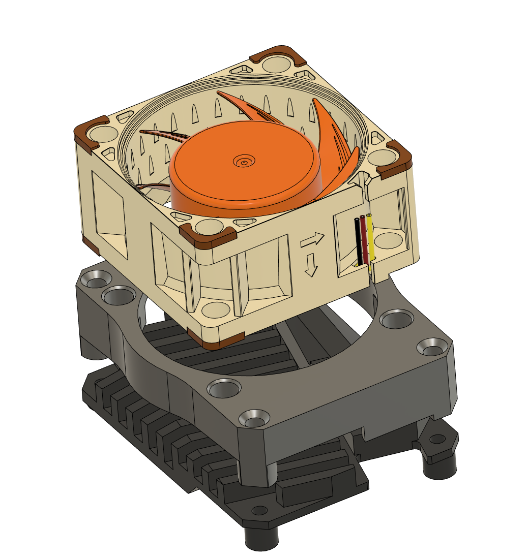 CB1 heatsink 4020 fan mount - photo 2