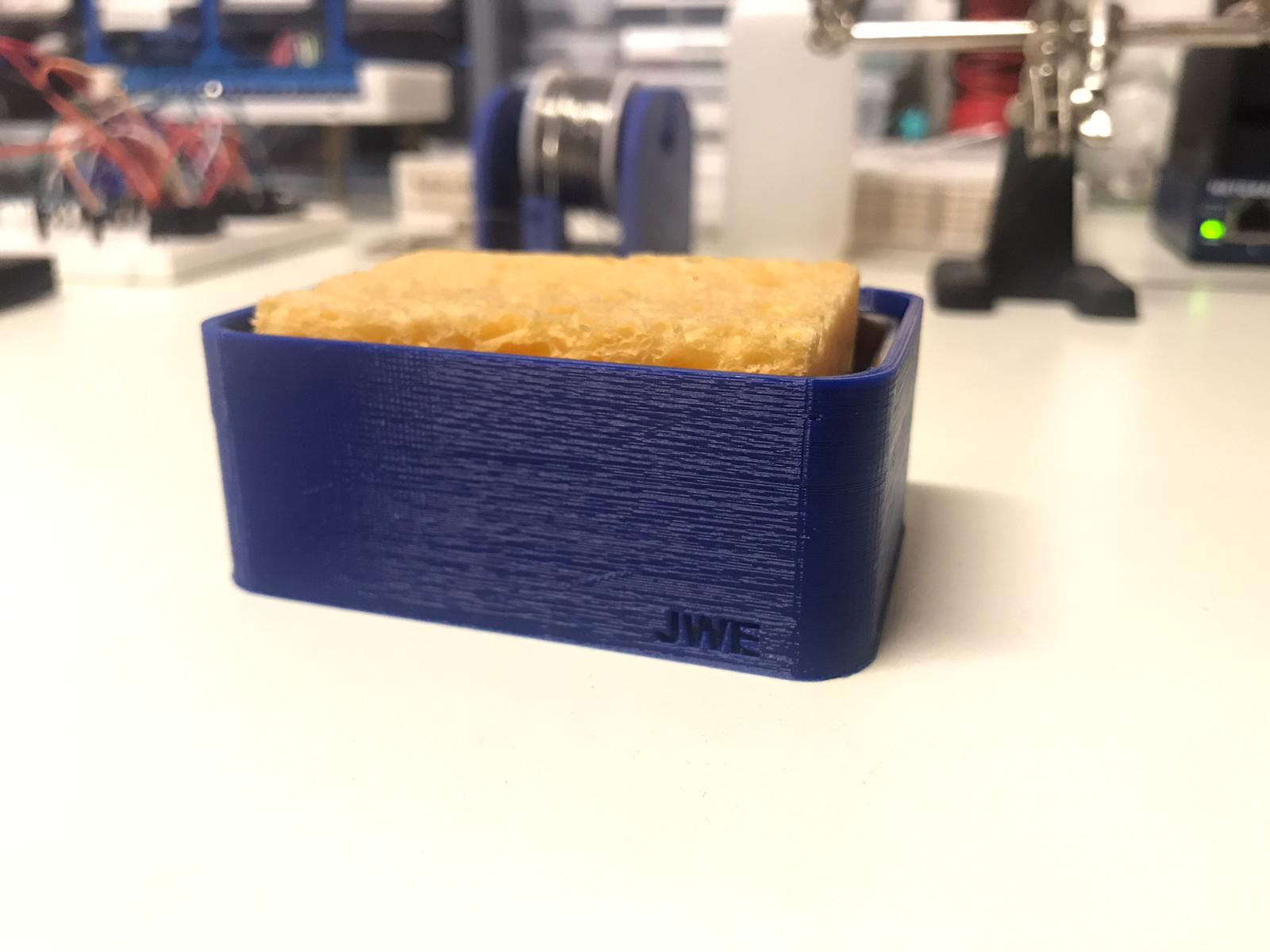 sponge-holder for soldering / soldering tool