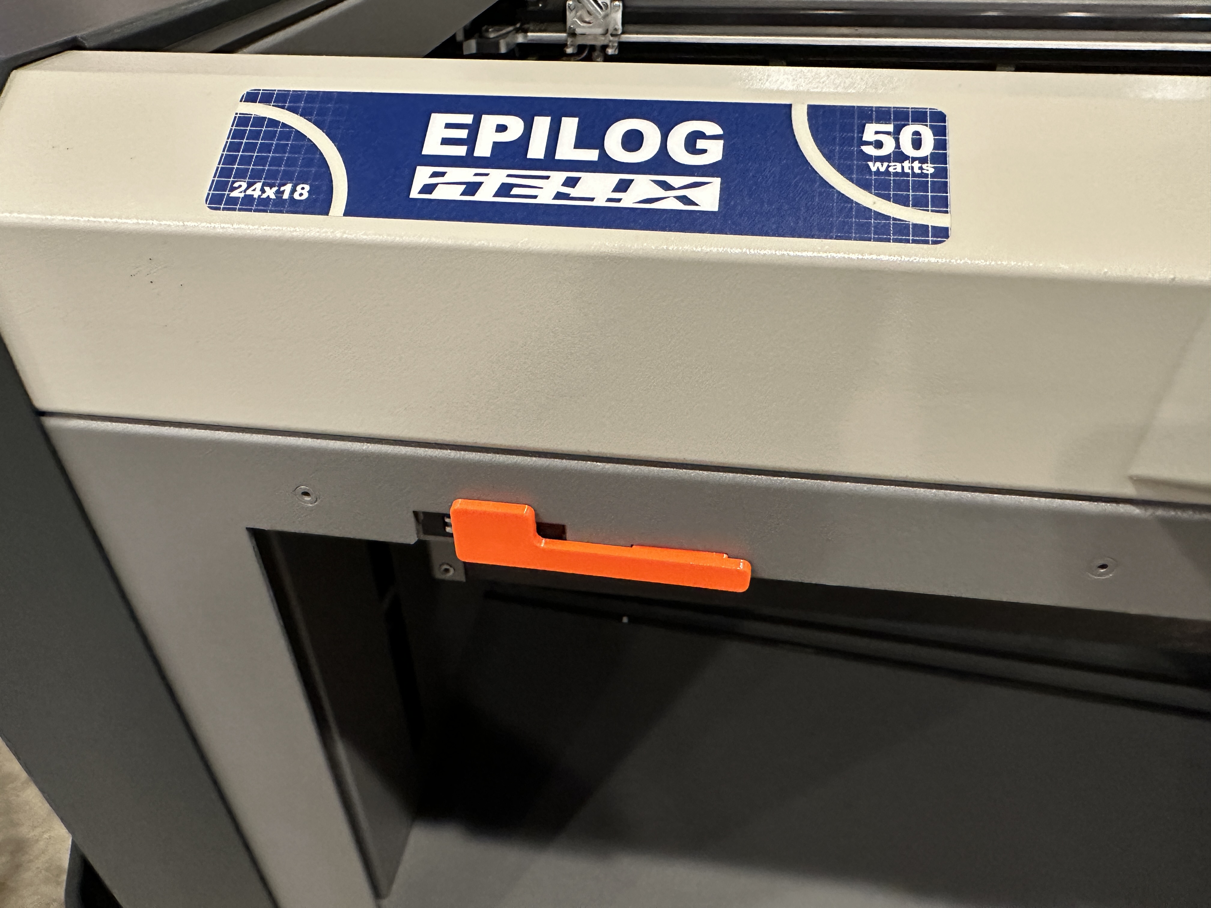 Front Interlock Bypass Tool for Epilog Helix Laser Cutter