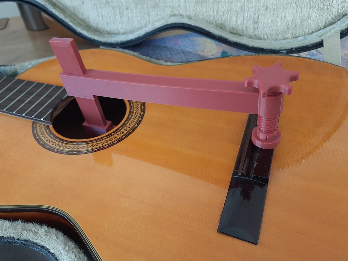 long reach soundhole clamp / bridge clamp (for guitar repair)