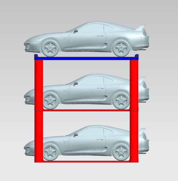 1/18 car model stackable rack - photo 3