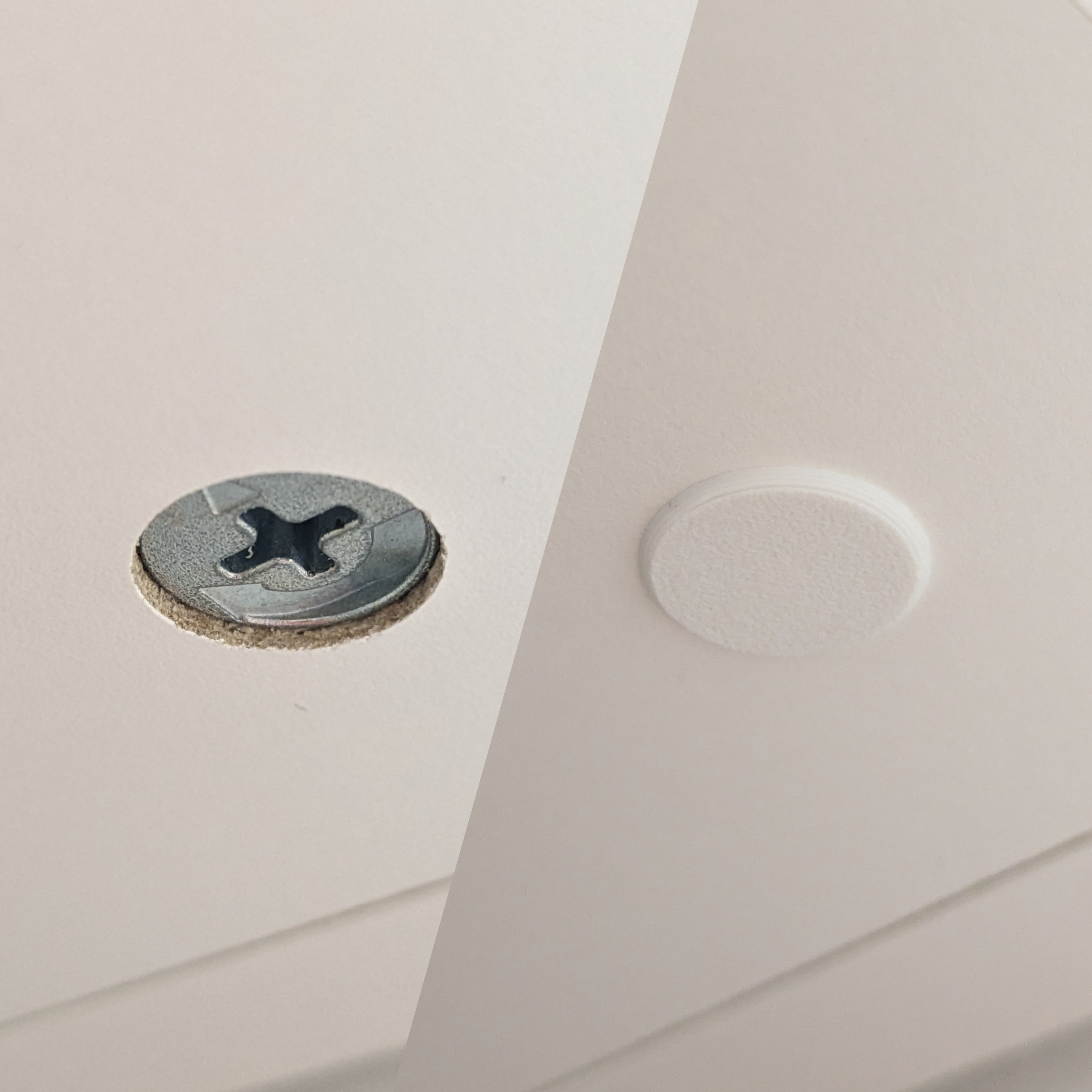 Screw cover cap for large IKEA screws