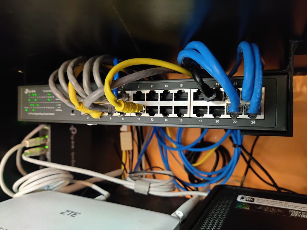 Switch TP-Link SG1024DE mount