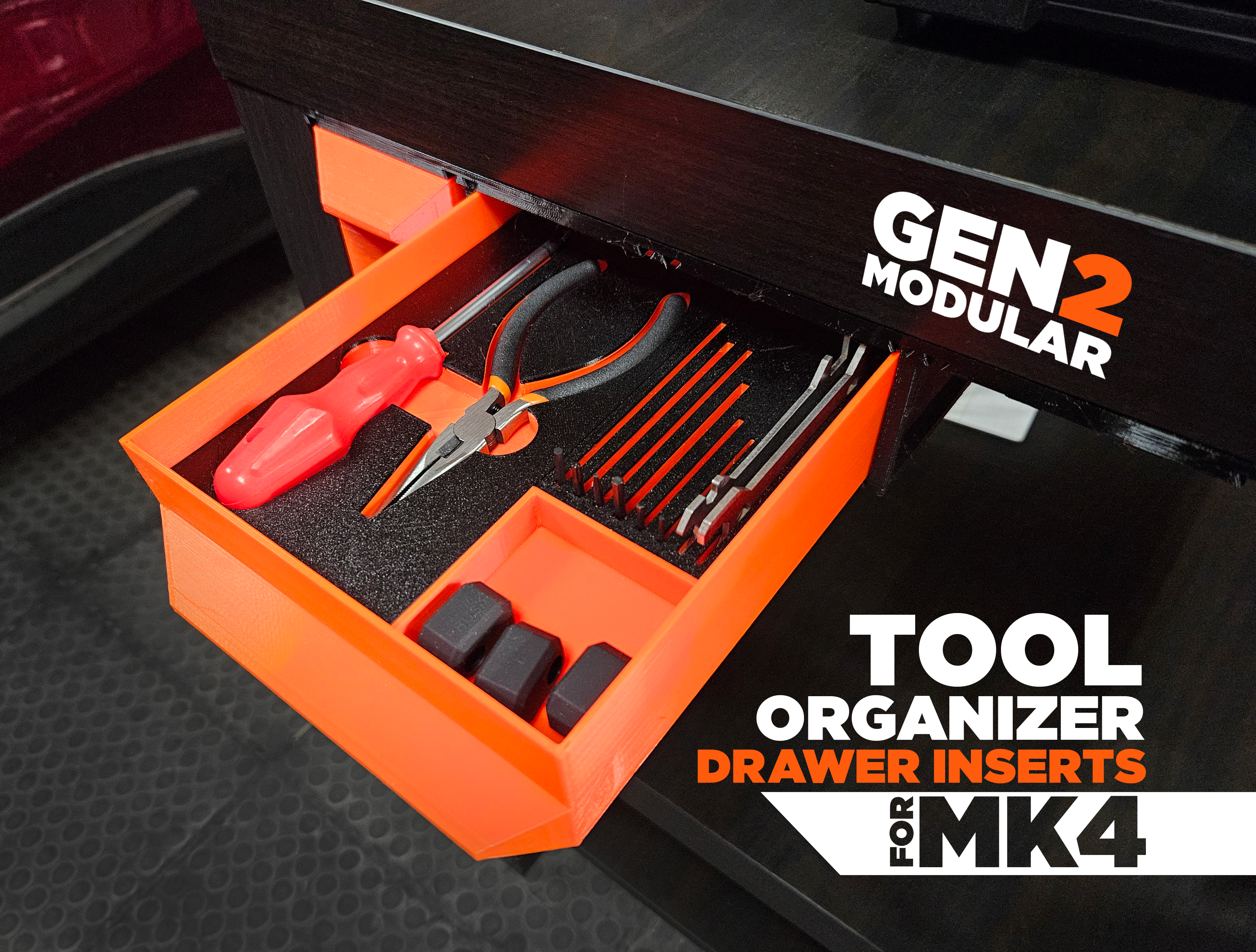 GEN2 Tool Organizer Inserts for Prusa MK3