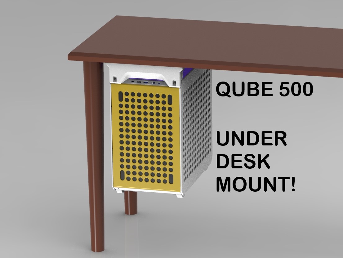 Under Desk Mounting Brackets - QUBE 500