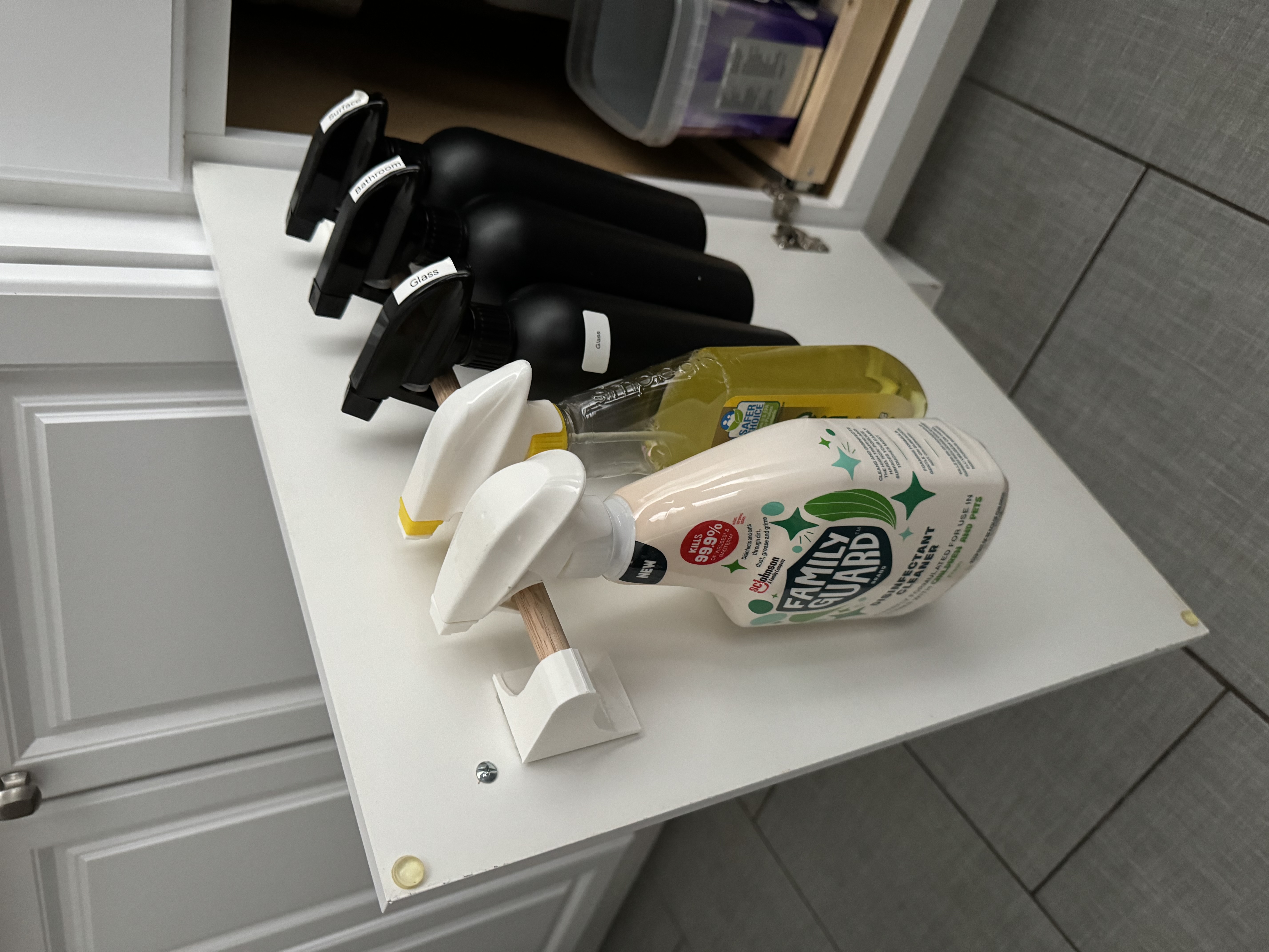 Spray Bottle Holder Bracket