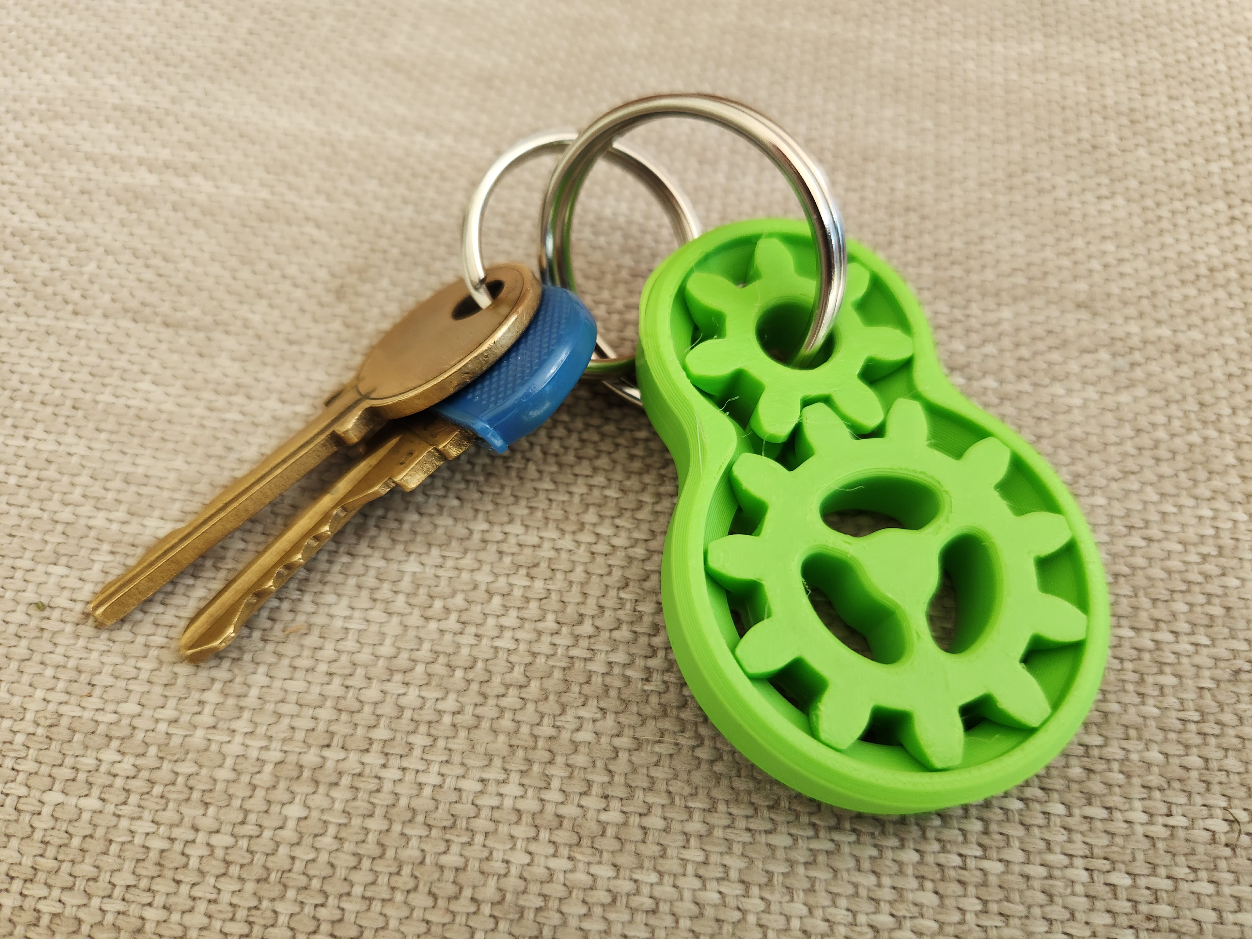 Gear Fidget Keychain Tag - photo 2