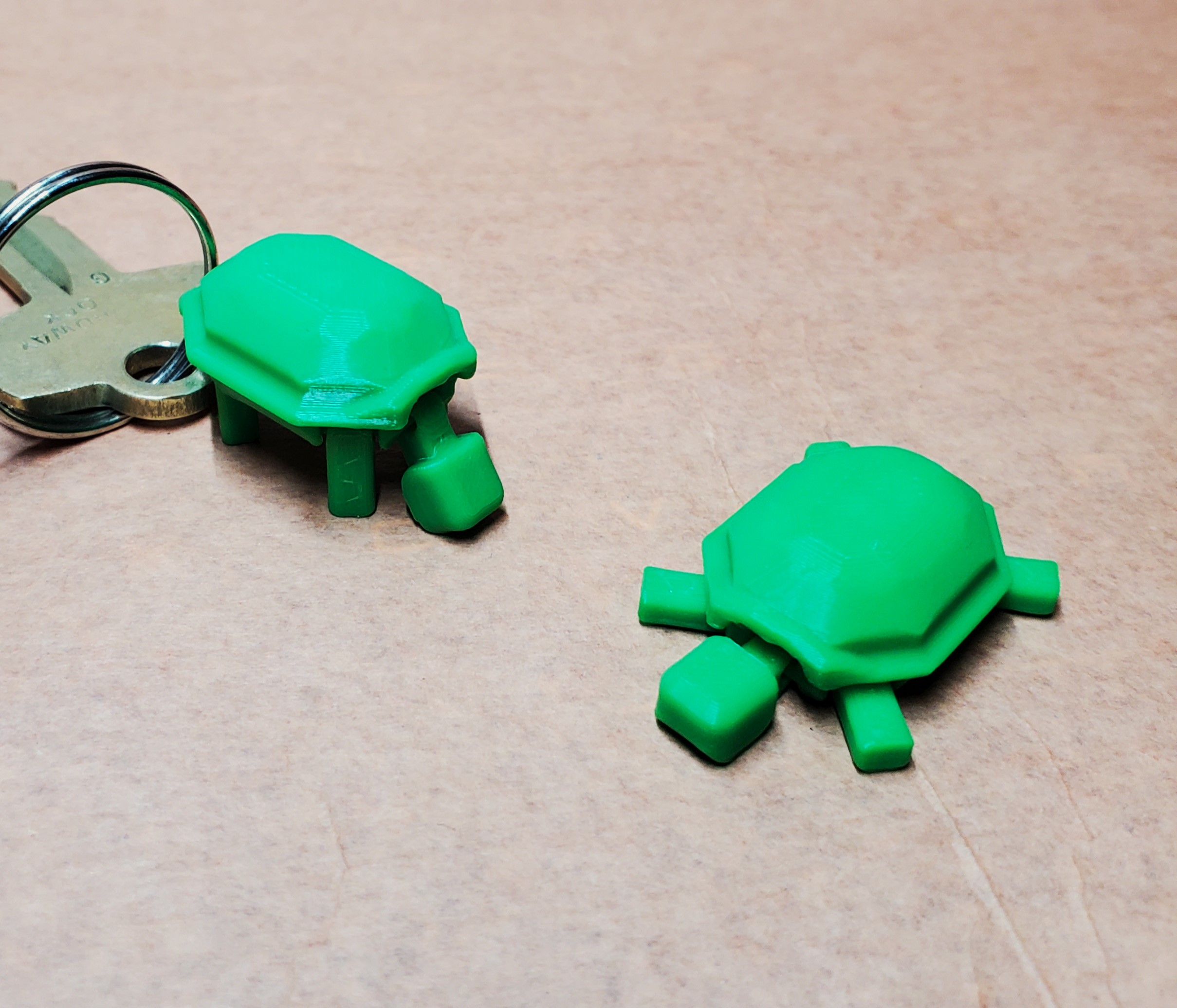 Print-in-place Turtle Keychain