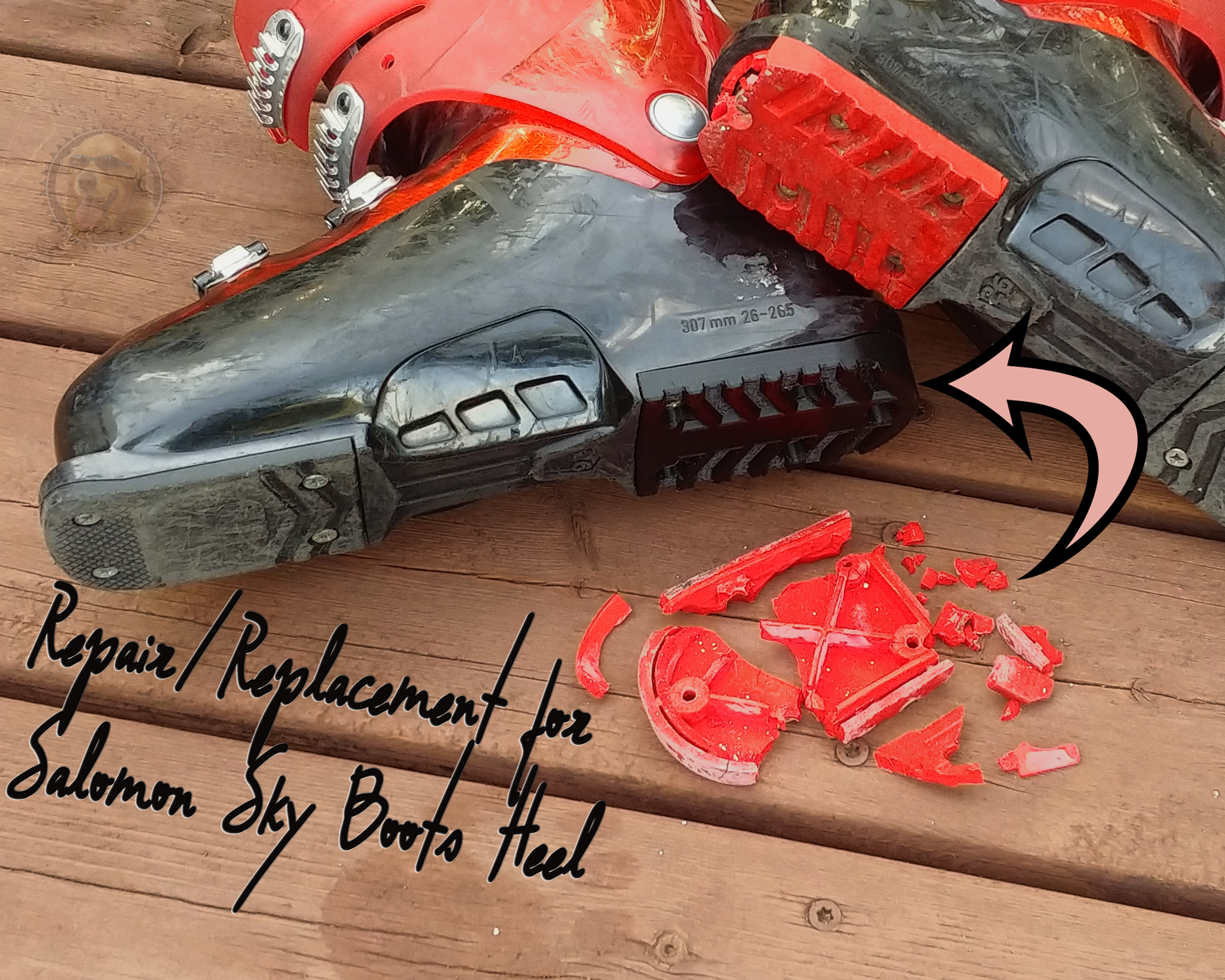 Repair/Replacement for a Salomon Sky Boot Heel