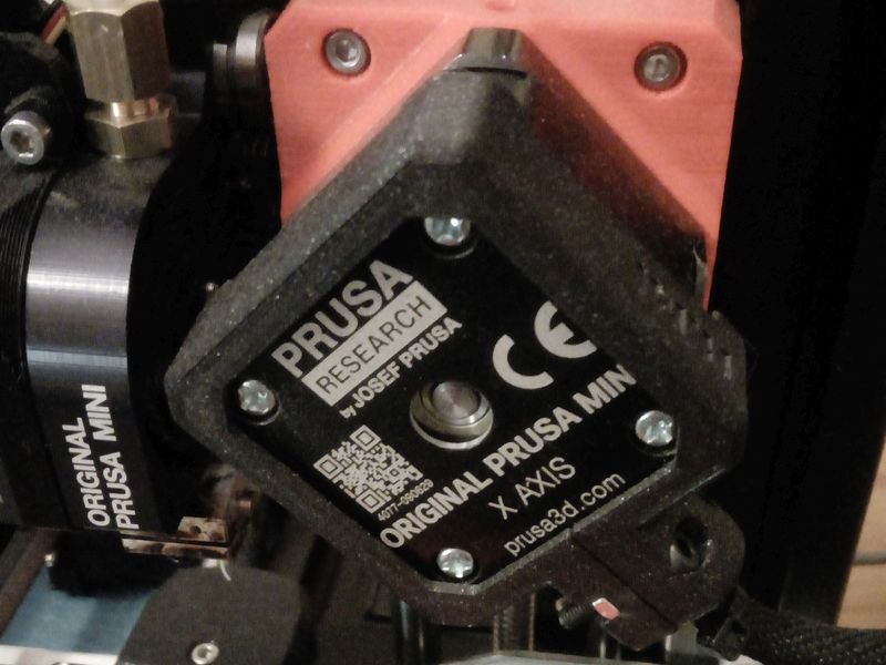 Prusa Mini X stepper cable protection (remix) / Zajištění vývodů Motor osy X (remix) - photo 2