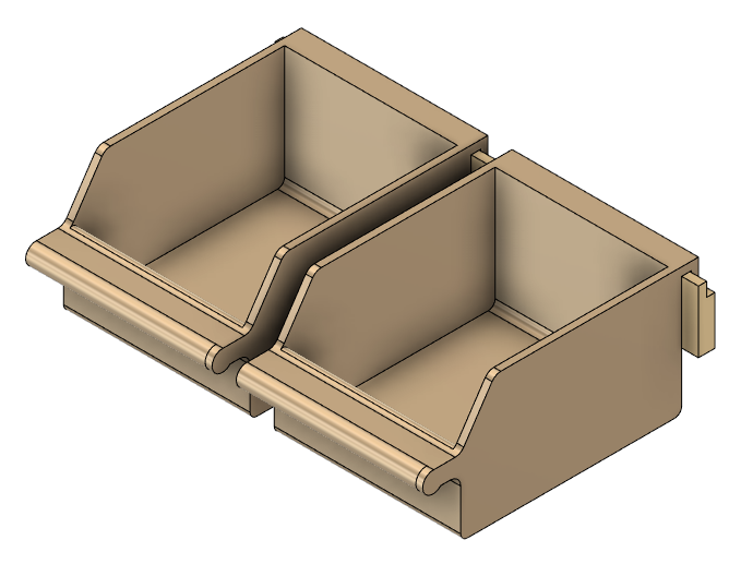 Hanging Small Storage Bin for Honeycomb wall, Multiboard or any other surface - photo 4