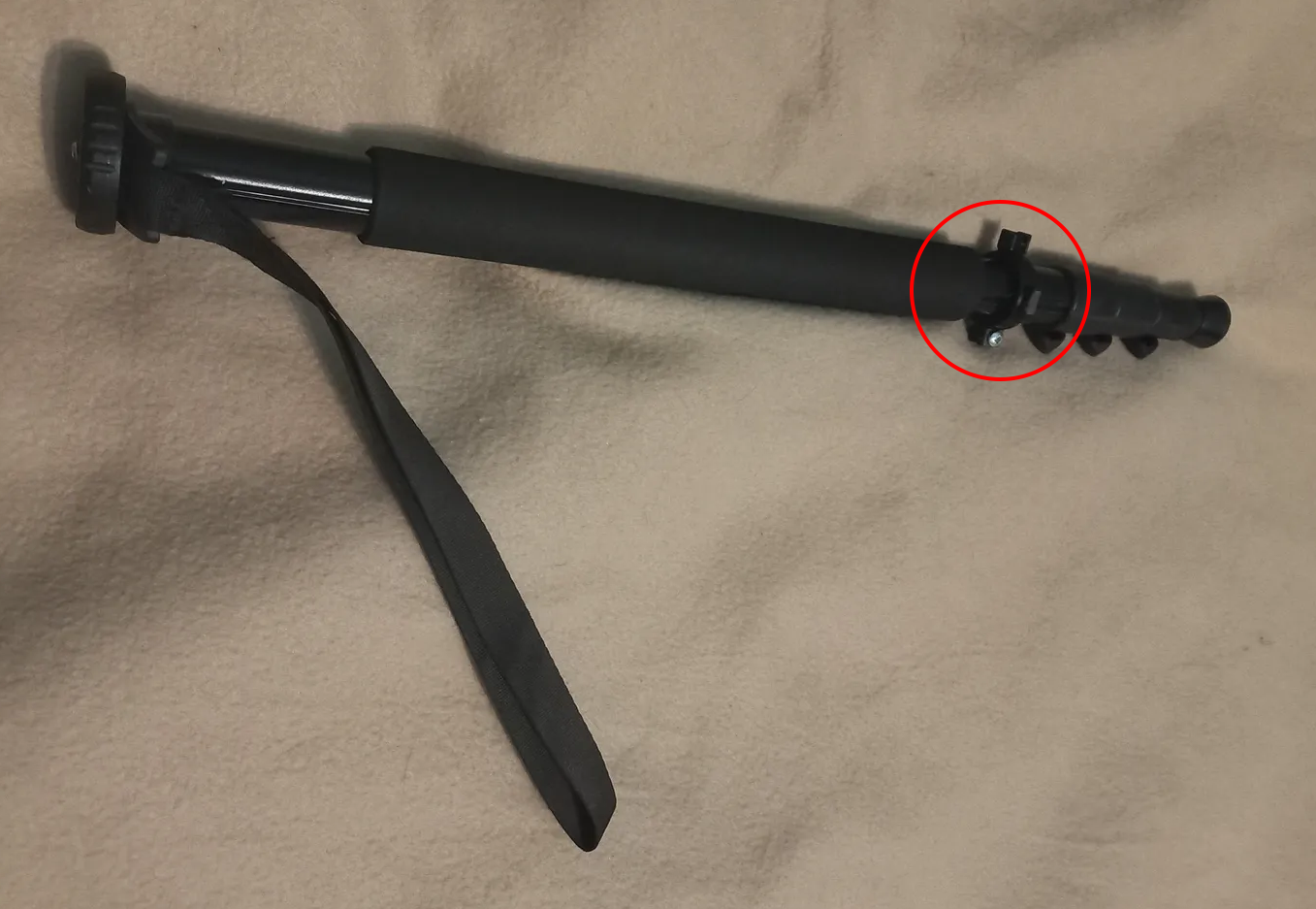 Monopod strap attachment / tube clamp with square loop (print-in-place & parametric) - photo 2