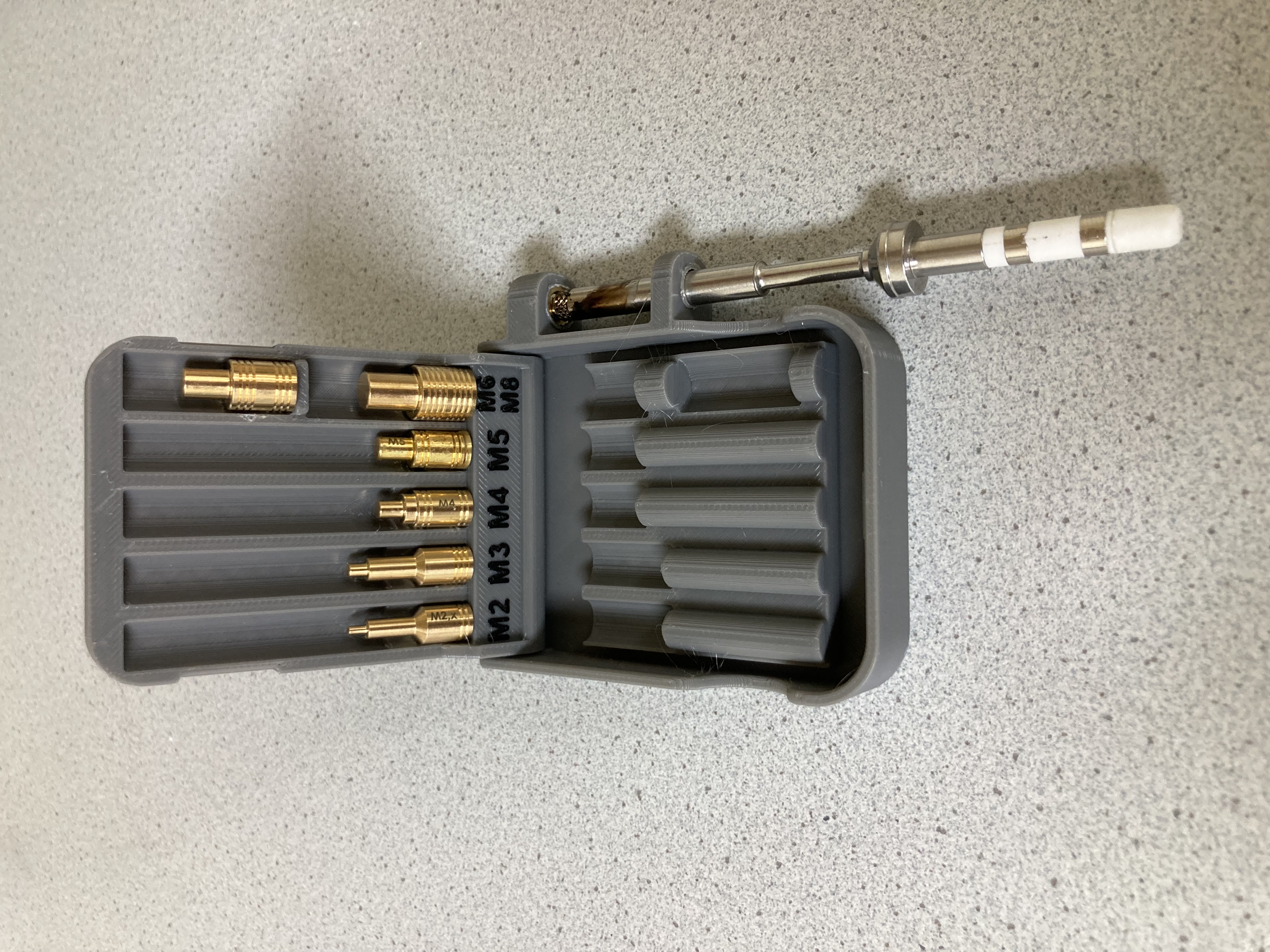 Case for CNC Kitchen Threaded Insert Soldering Tips TS100 Edition - photo 2