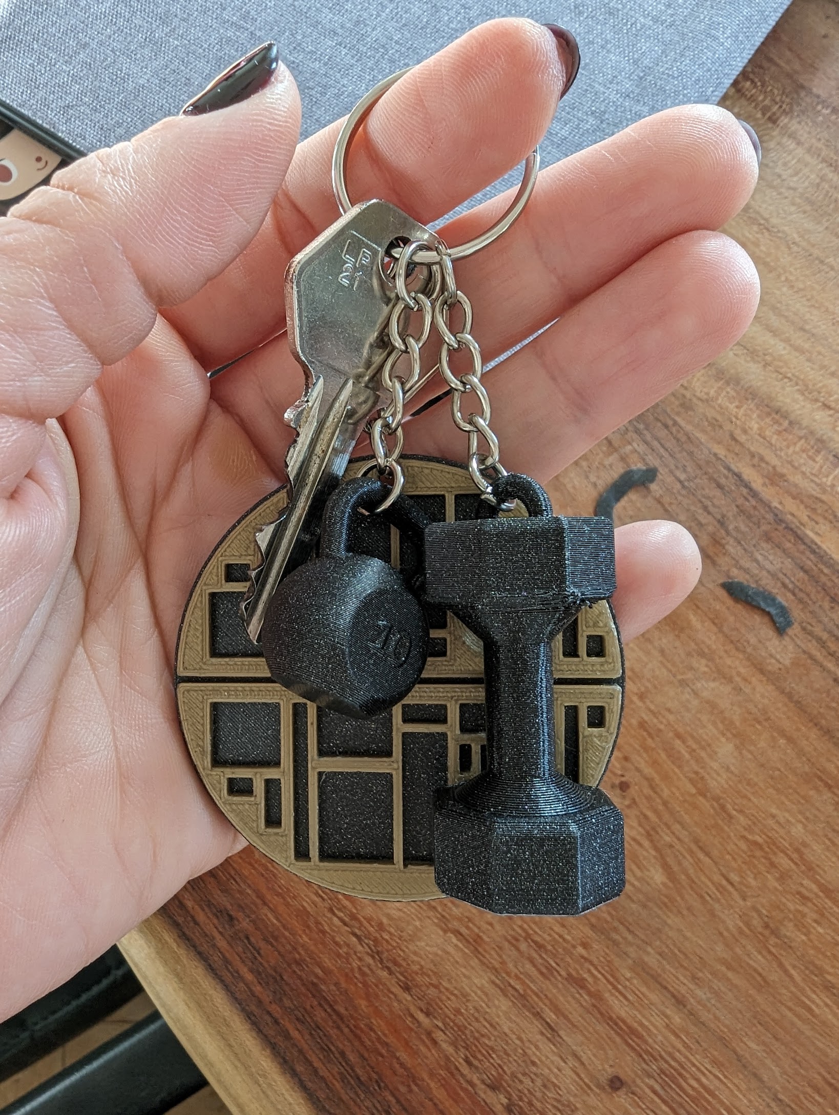 Kettlebell Keychain - photo 2