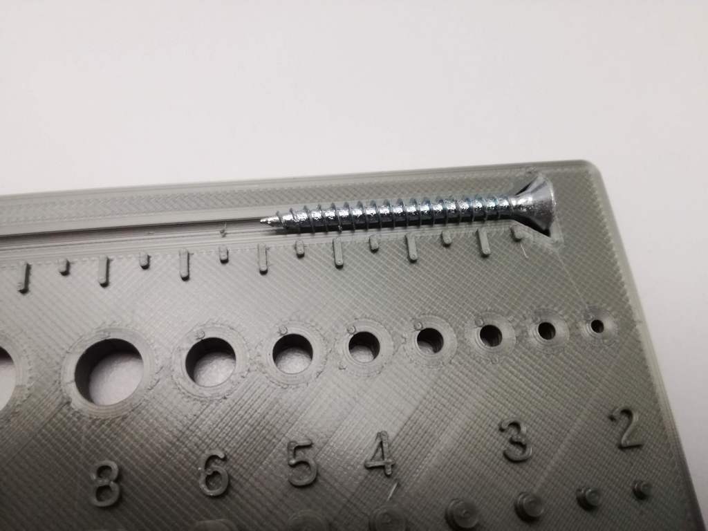 Screw Sizer - metric screws nuts bolts measure jig - photo 4