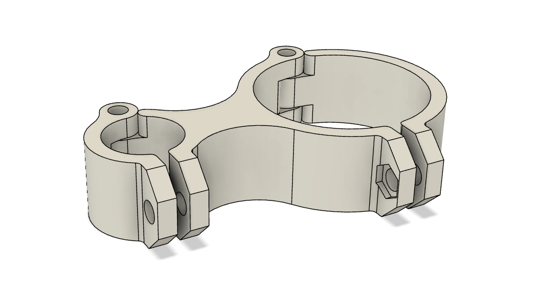 Double pipe clamp