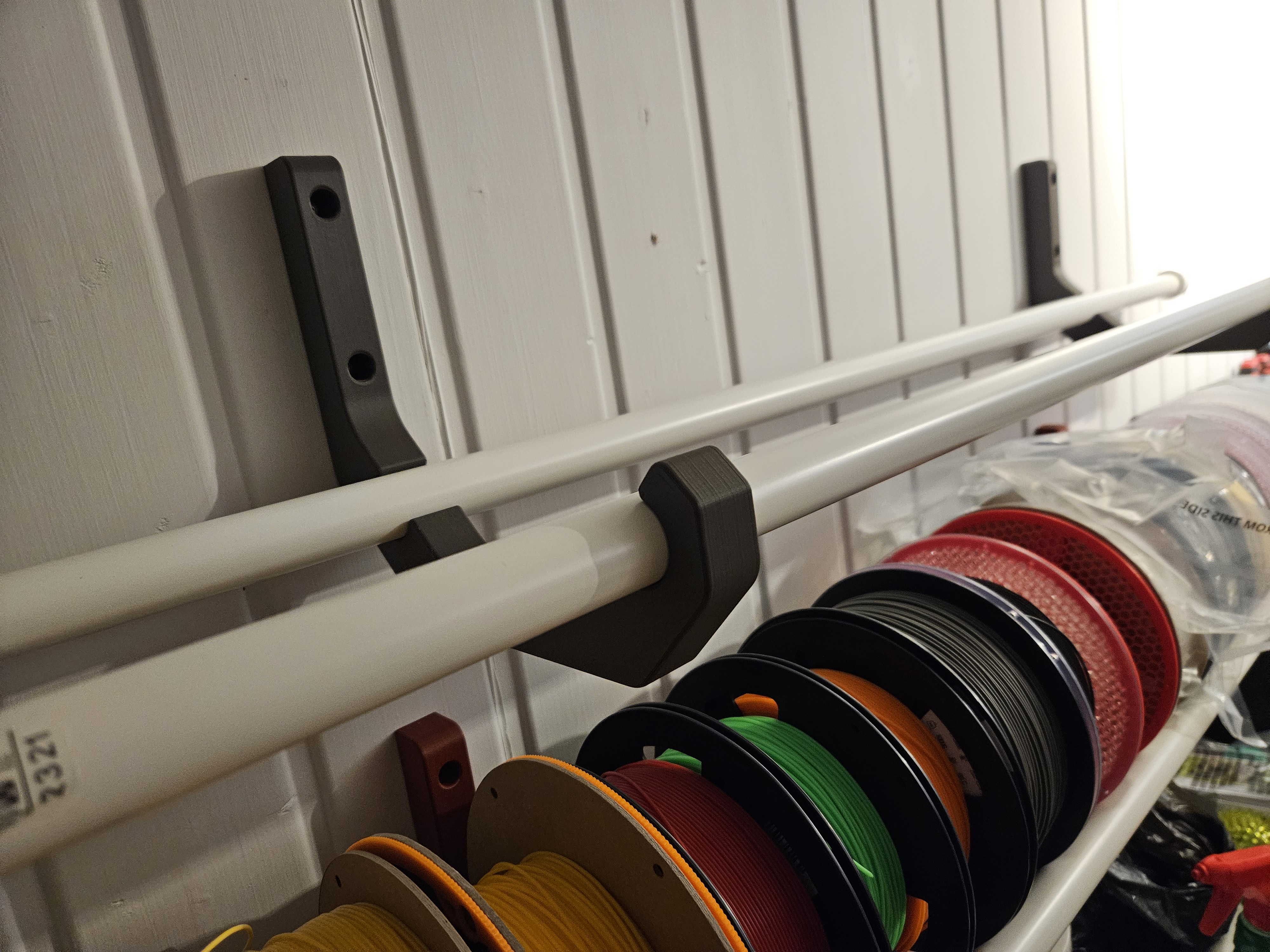 Wall Mount Filament Spool Shelf Bracket - photo 4