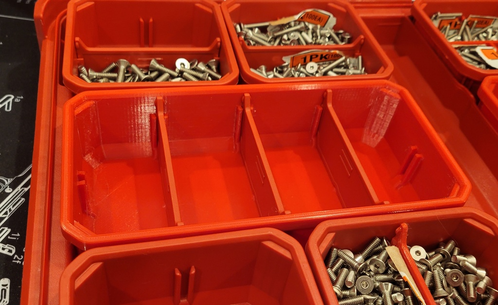 Milwaukee Packout Low Profile Organizer Compatible Containers and Dividers