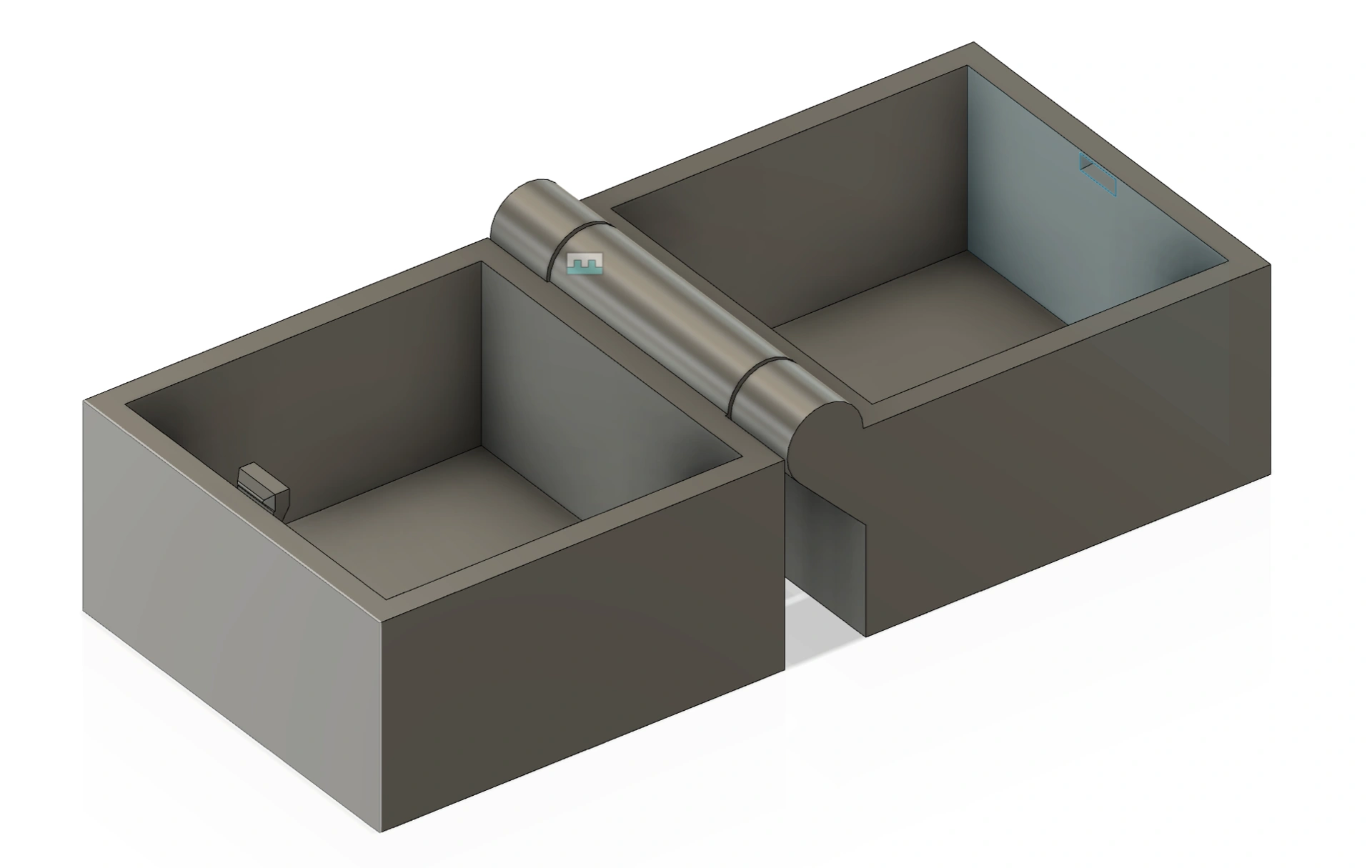50X50X50mm Box with Hinge And Clip Lock - photo 2