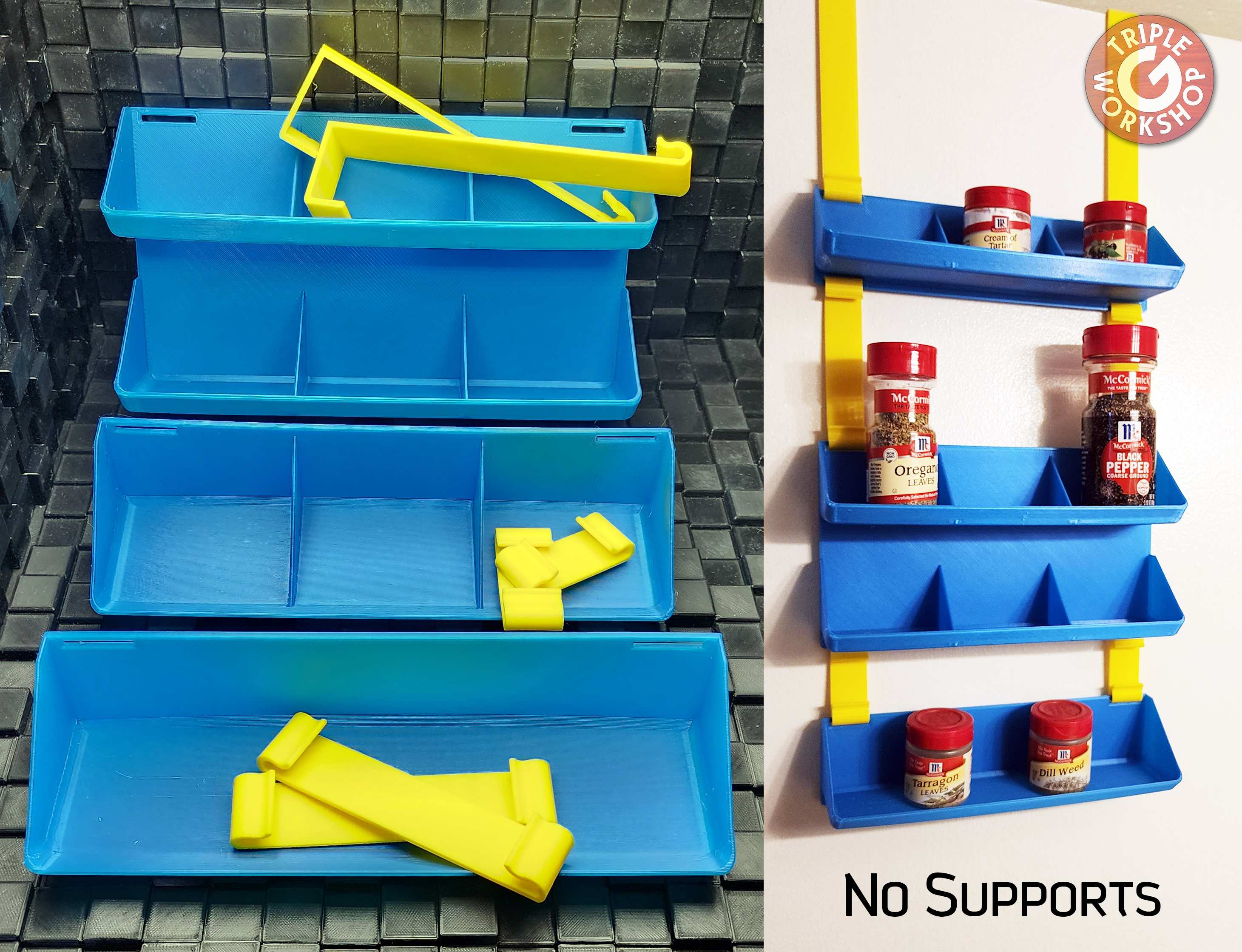 Over-Door Hanging Spice Rack