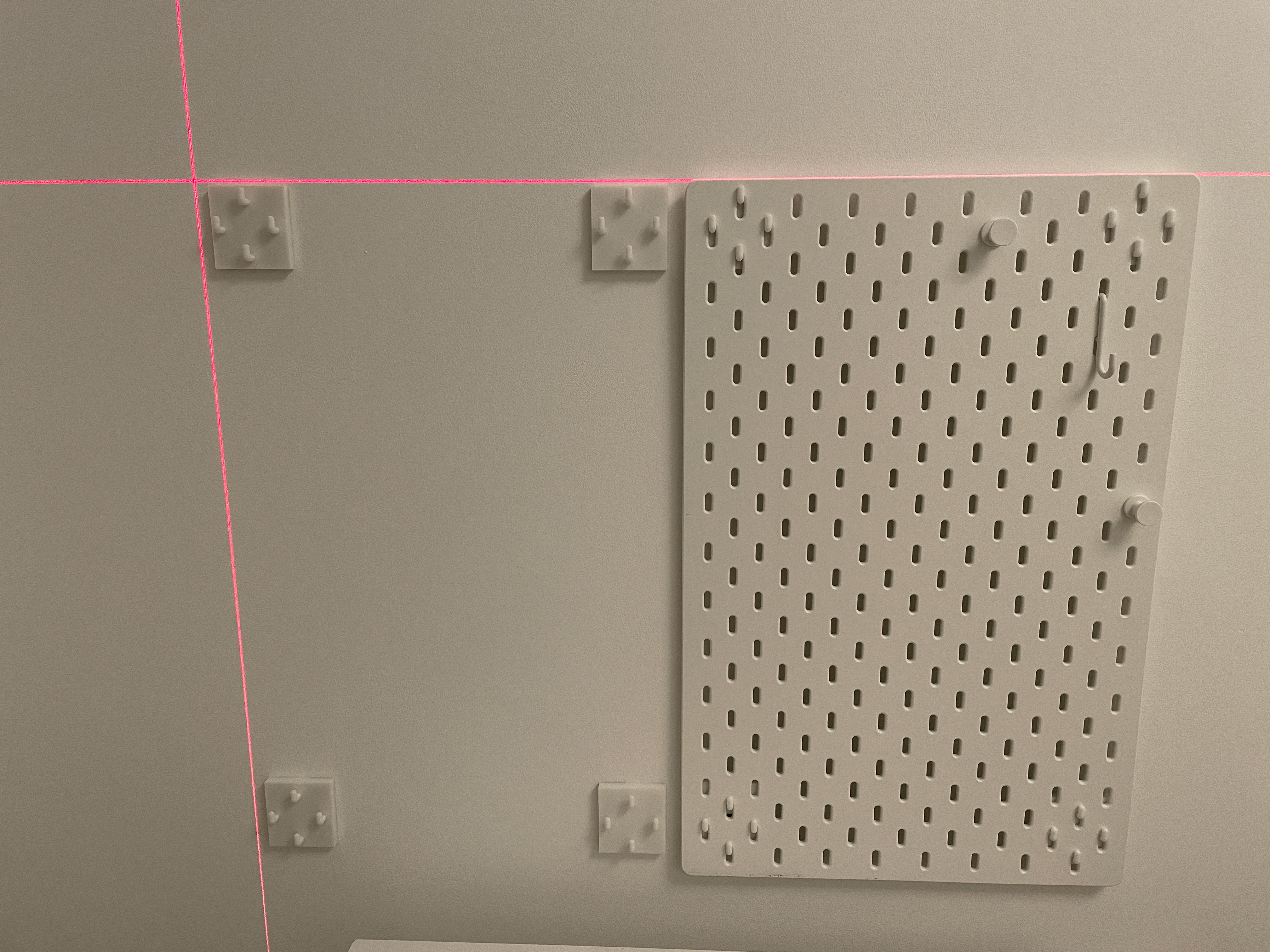 Wall Mount Bracket for Ikea Skadis Peg Board
