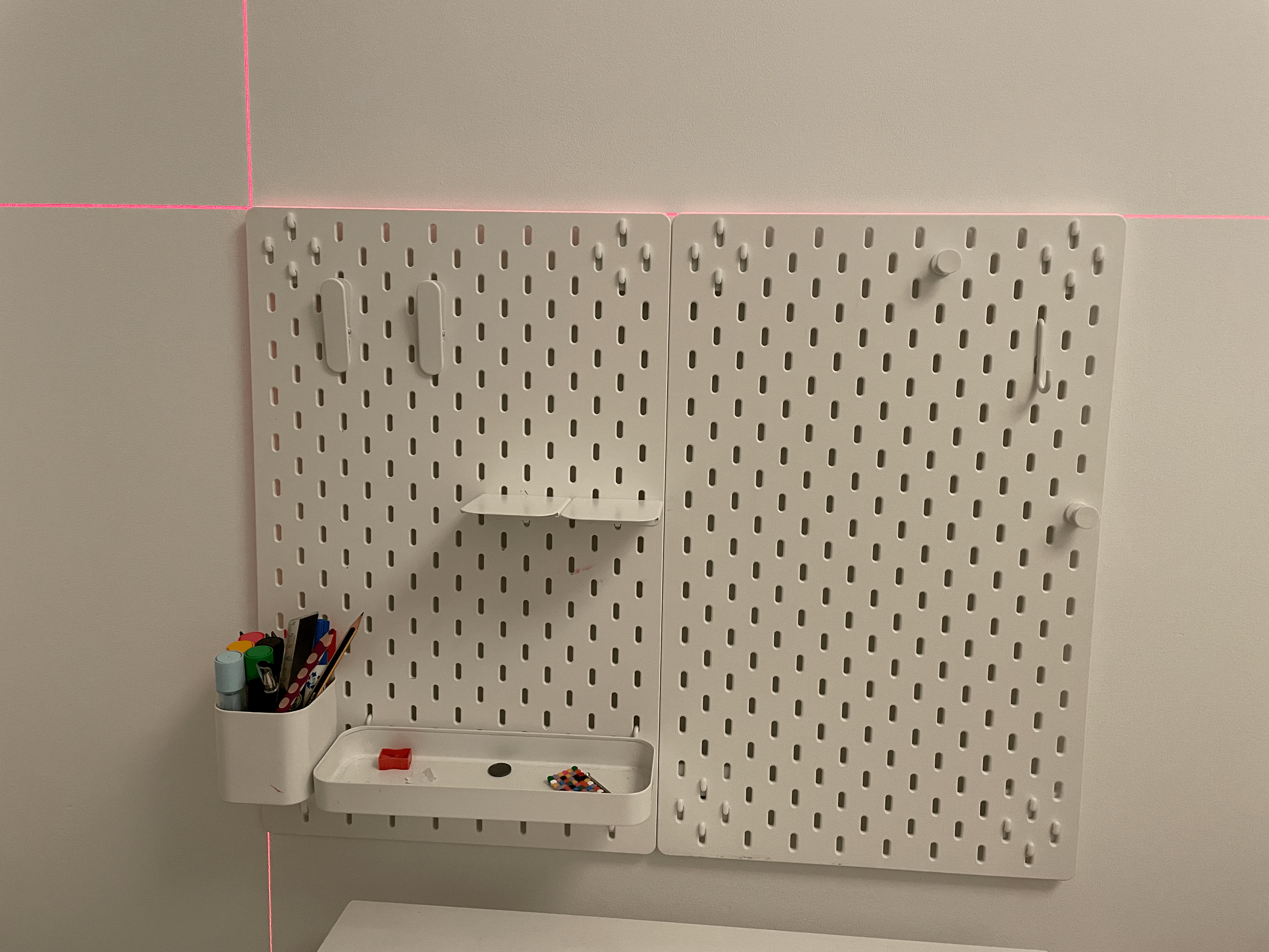 Wall Mount Bracket for Ikea Skadis Peg Board - photo 2