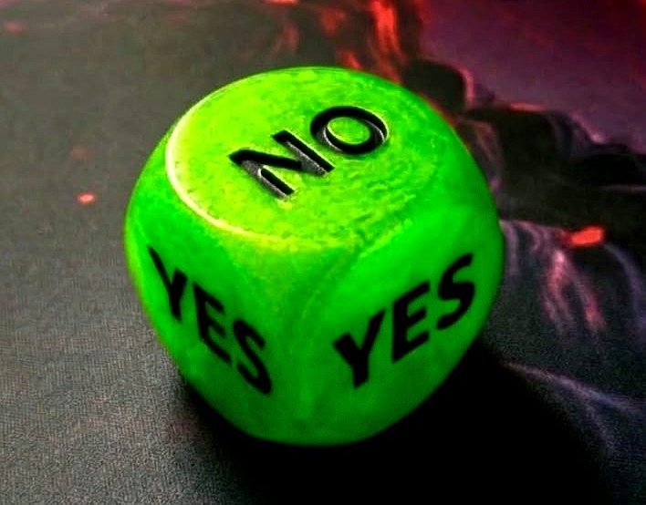 Yes and No die/dice