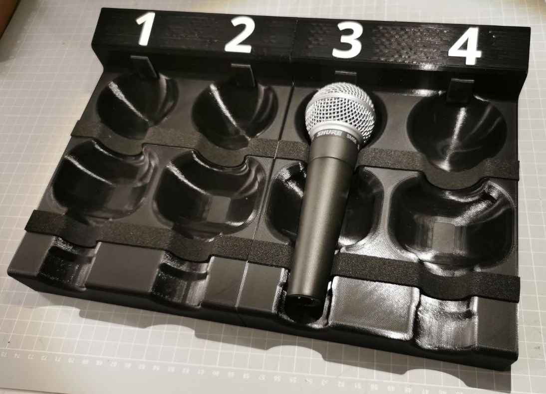 Shure SM58 Stage Microphone Floor Tray