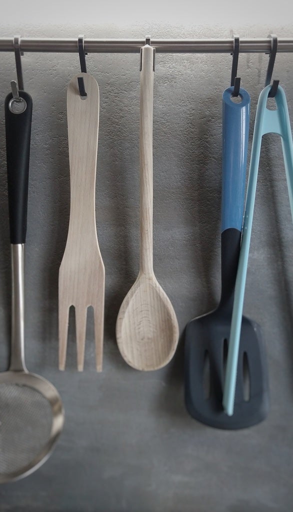Spoon hook for kitchen rail - photo 2