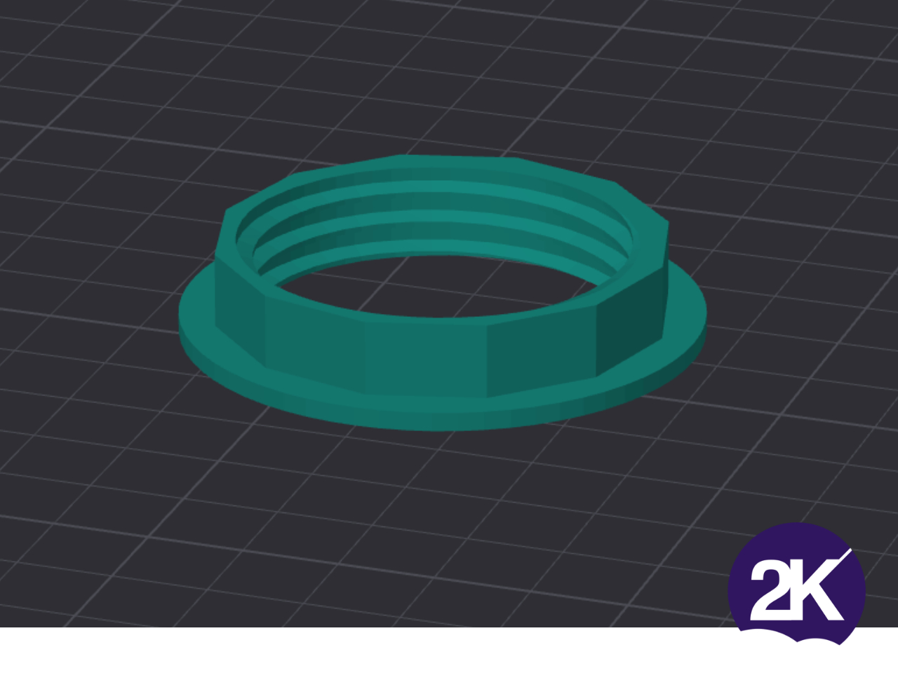 Replacement Nut for E27 Lamp Socket, easy to print - photo 4