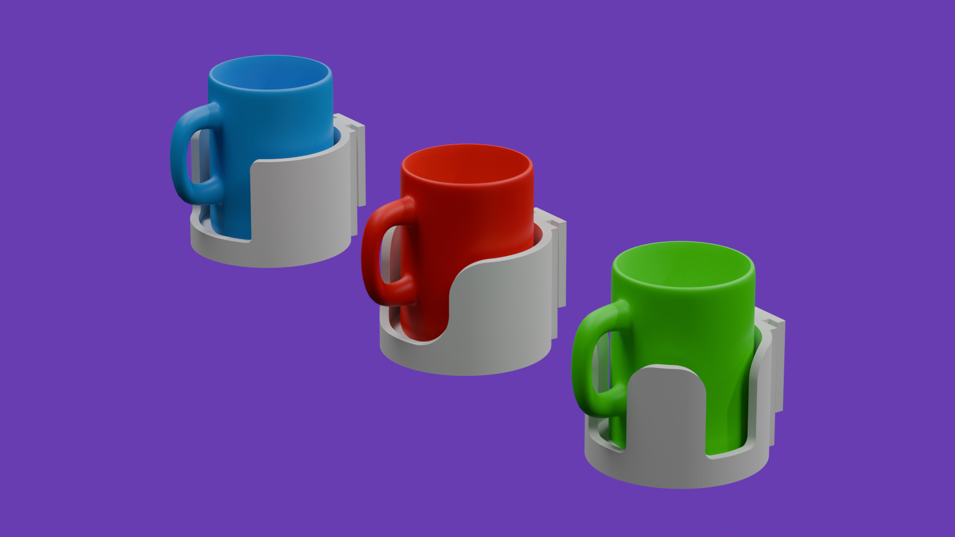 Cup / Mug Holder - for Desk Clamp Modular Holder