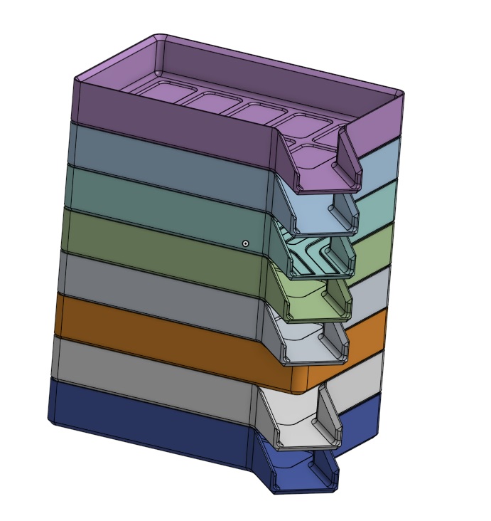 Small Parts Tray Stackable