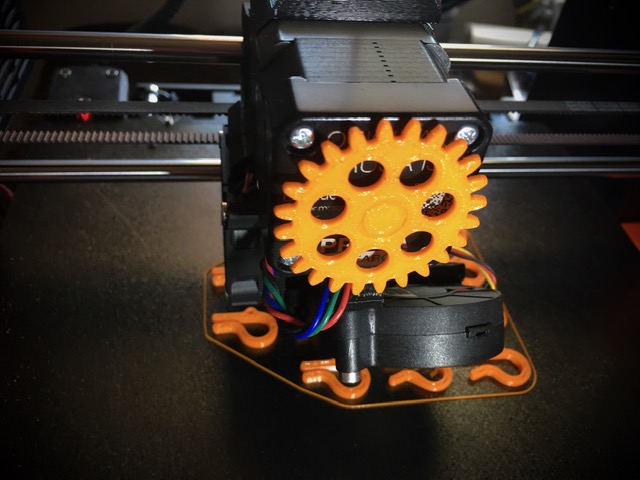 Gear-shaped extruder visualizer